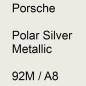 Preview: Porsche, Polar Silver Metallic, 92M / A8.
